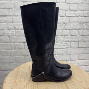 FRANCO SARTO Women's A-Lindy Black High Shaft Boots Sz US 9.5 Equestrian